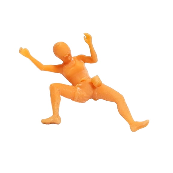 LeeQinersw 1/64 Scale Climbing People Figurines Resin Miniature People Model Decoration Styles D