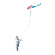LeeQinersw 164 Scale Miniature Kite Flying Figure Lightweight Multifunctional Handmade Old Man