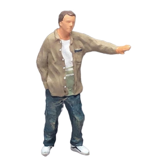 LeeQinersw 1:64 Standing Boy Model DIY Crafts, Collection Miniature Tiny People Model for khaki