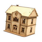 LeeQinersw 1/72 European Building Model Kit Accessory Collection Openable Roof Sturdy Multifunctional Miniature House Architecture Model