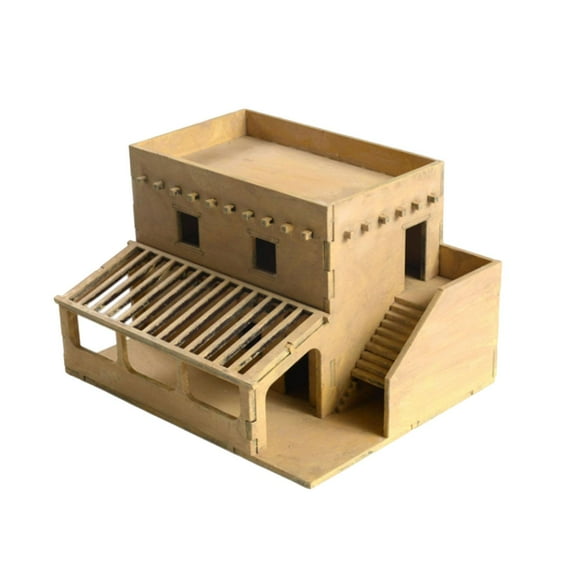 LeeQinersw 1/72 House Model Building Kits 3D Puzzles Hobby Toys Architecture Scene for Sand Style C