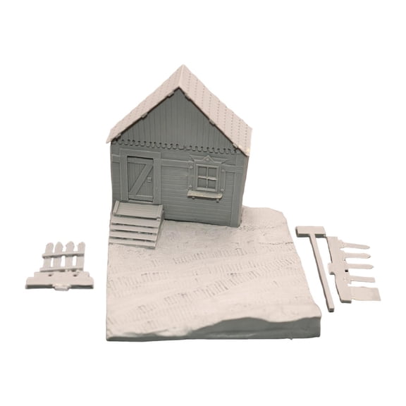 LeeQinersw 1:72 Miniature House Model Kit DIY Scene Layout Blank Decorative Accessories for
