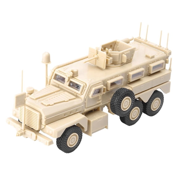 LeeQinersw 1:72 Scale Commemorative Decorative Plastic Toy Car Armored Vehicle Model for Children Boys And Toddler Adult Desert Camouflage