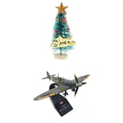 LeeQinersw 1/72 Scale WWII British Spitfire Fighter Aircraft Model UK Aolly Diecast Toy