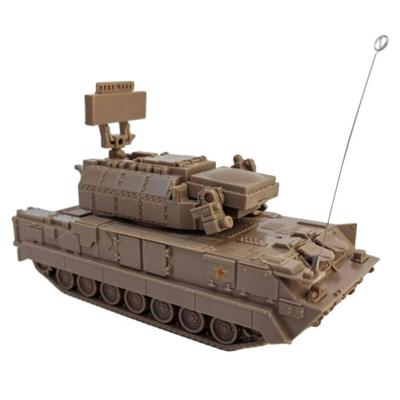 LeeQinersw 1/72 Vehicle Building Kits Miniature Armored Vehicles Puzzle Games 4D Tank Model Yellow