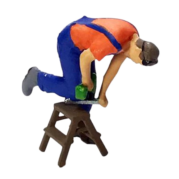 LeeQinersw 1:87 Scale People Figure Miniatures Mini Human Figurines Realistic Architectural 1pc Drilling Hole