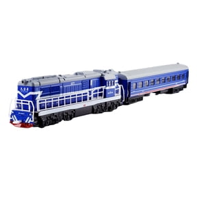 LeeQinersw 1:87 Train Model Simulation Toy Decor Souvenir Presents with Sound Railway Train Blue
