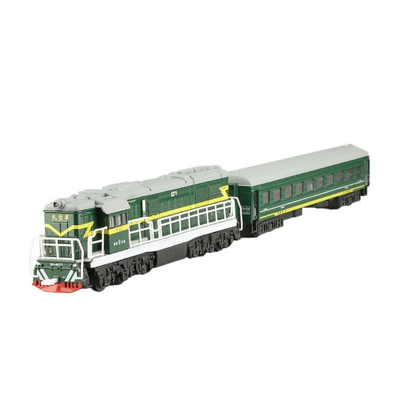 LeeQinersw 1:87 Train Model Simulation Toy Decor Souvenir Presents with Sound Railway Train Green