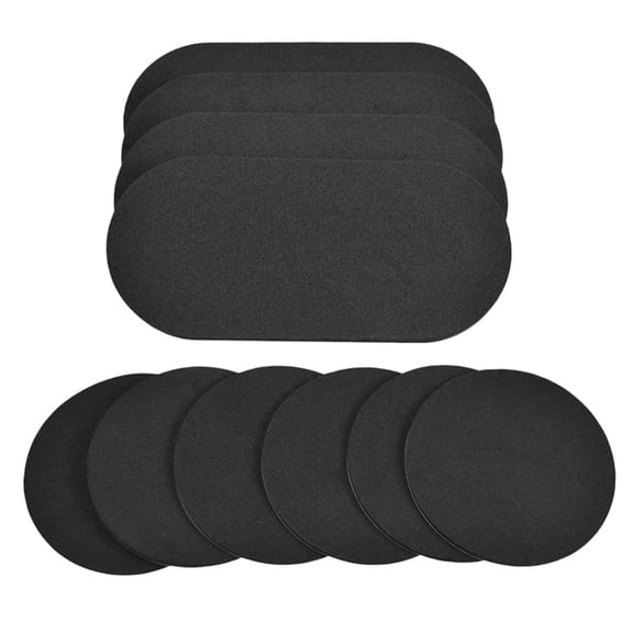 LeeQinersw 10 Pieces Bass Drum Drumheads Protector Strong Pads Drum Muffling Damper Pad for