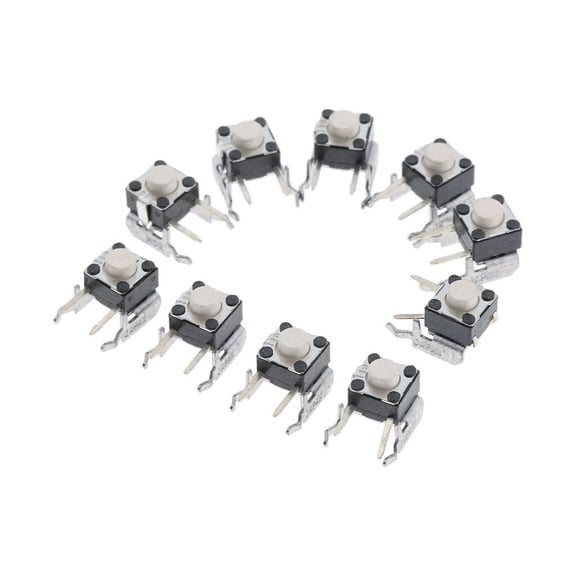 LeeQinersw 10 pieces left button right button tactile switch push button for one White