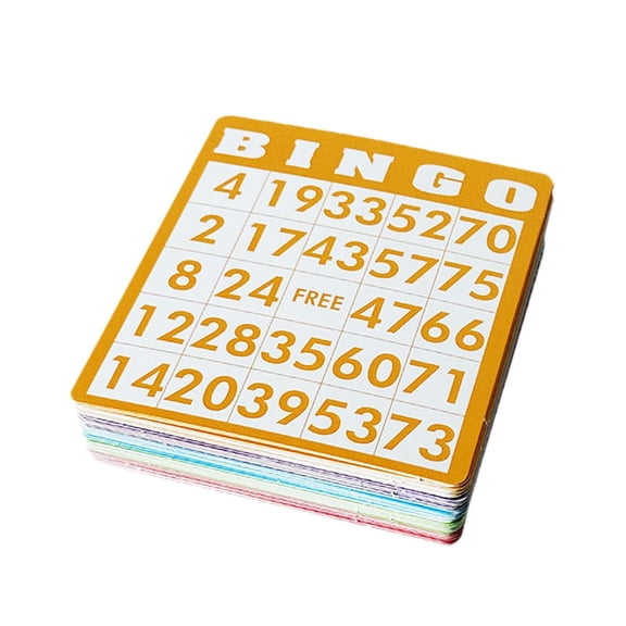 LeeQinersw 100 Pieces Bingo Game Cards Sheets Fun Bingo Set for Group Activities Family