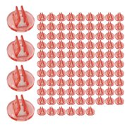 LeeQinersw 100 Pieces Game Card Stands Transparent Fixed Props Game Card Holder for Display red