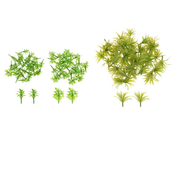LeeQinersw 100 Pieces Scenery Model Grass Mini Landscape Grass for Railway Railroad Scenery Green