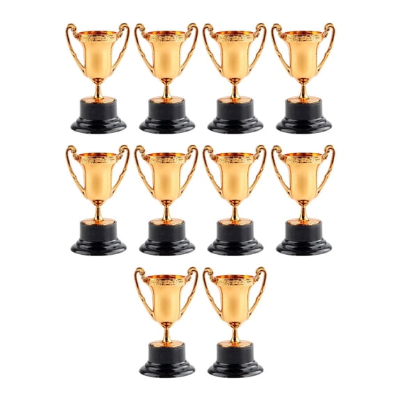 LeeQinersw 10Pcs Mini Trophy Awards Reward Prize Cup Keepsake Appreciation Gifts Trophy Cup Copper