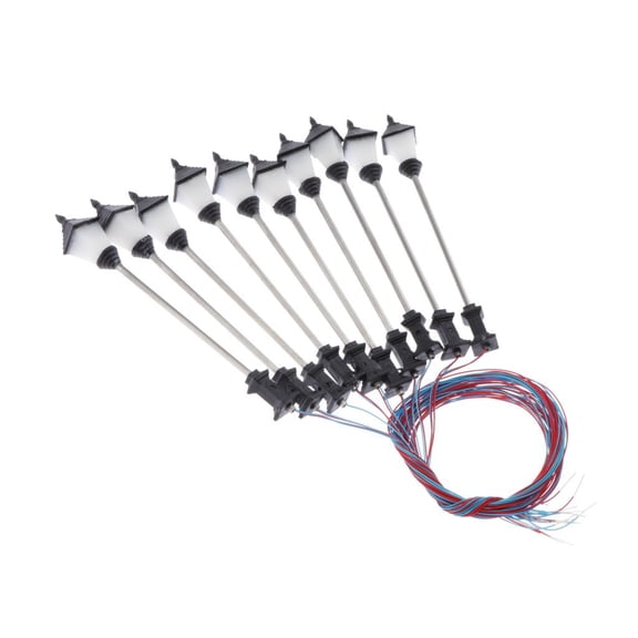 LeeQinersw 10Pcs Railway Led Lantern Lights Street Lights 1: 100 HO Scale Style 1 - Style A