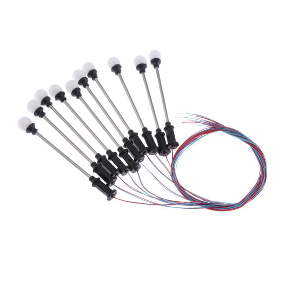 LeeQinersw 10Pcs Railway Train Led Lamppost Street Lights 1:100 HO Scale Dioramas 6cm Style B