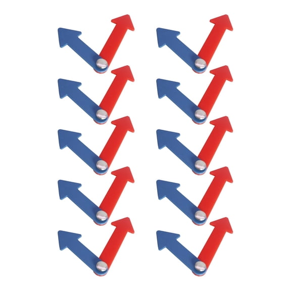 LeeQinersw 10x Clock Hands Kit Replacement Telling Tools for Classroom School Use Girls Style B