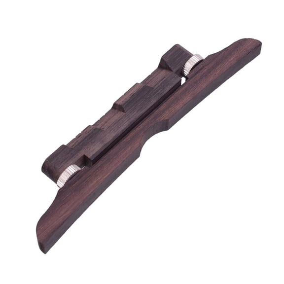 LeeQinersw 114mm Rosewood Mandolin Bridge Height Adjustable for Mandolin String Instrument
