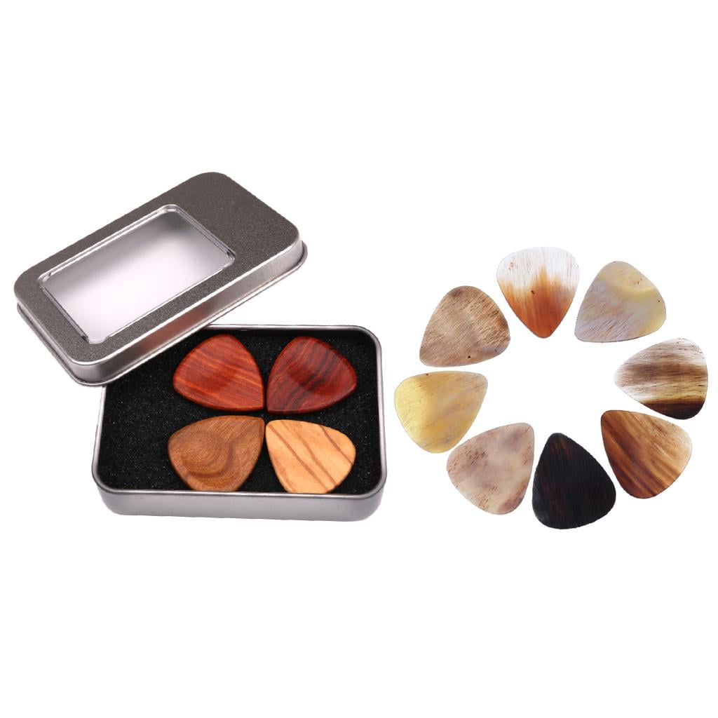 LeeQinersw 12-piece Multi-colored Pick Picks with Storage Box for Guitar / Bass / Ukulele