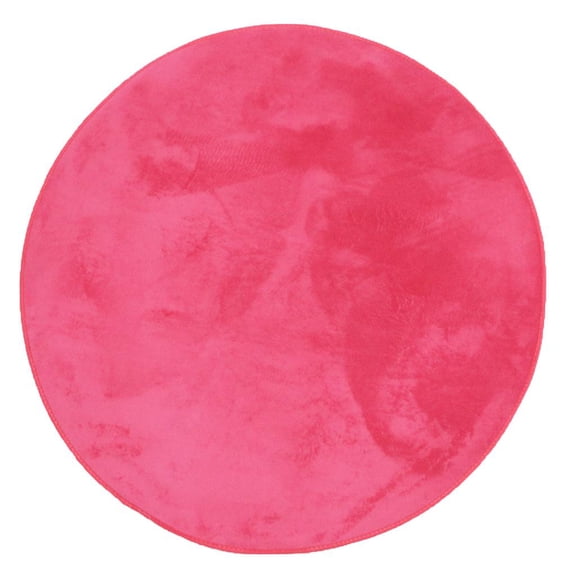 LeeQinersw 120cm Diameter Soft Comfortable Fleece Play Tent Mat Floor Rose Red