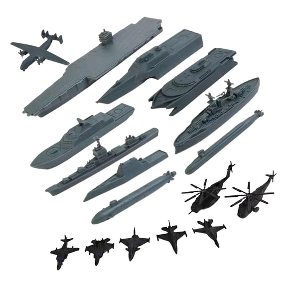 LeeQinersw 17 Pieces Model Ship Model Warships Ship Kits Gift for Collection Model Toy Kits