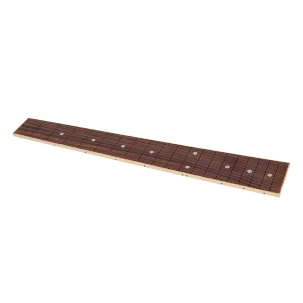 LeeQinersw 19/24 Fret Guitar Luthier Rosewood Fretboard Blank for Electric Guitar Bass - as 19 Fret