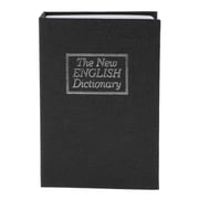 LeeQinersw 1pc Hidden Book Safe Lock Secret Security Money Hollow Book Wall Hide Dictionary Black