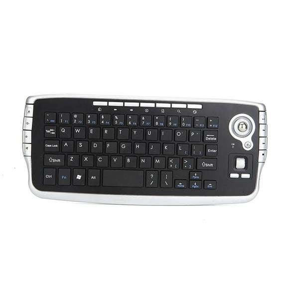 LeeQinersw 2.4G Wilreless Keyboard Trackball Multi Backlit Mini Portable 78Keys for PC Tablet Notebook Computer Laptop