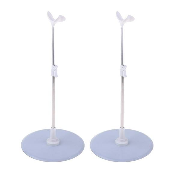 LeeQinersw 2 Pack Adjustable Metal Stand for 1/3 1/4 BJD Dolls Action Figures Accessory