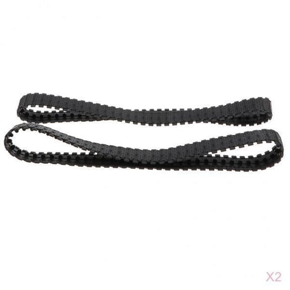 LeeQinersw 2 Pairs of 66cm Rubber Tank Track for DIY Robot Replacement Kits Science Toy