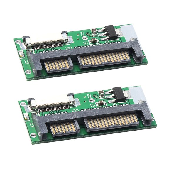 LeeQinersw 2 Pieces 1.8inch ZIF CE SSD HDD to 2.5inch 7+15 (22)Pin SATA Adapter Card with