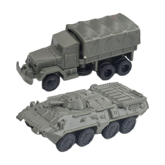 LeeQinersw 2 Pieces 4D Vehicle Model Building Kits Puzzle Games Collection Simulation DIY Assemble for Boys Kids Children Adults Display