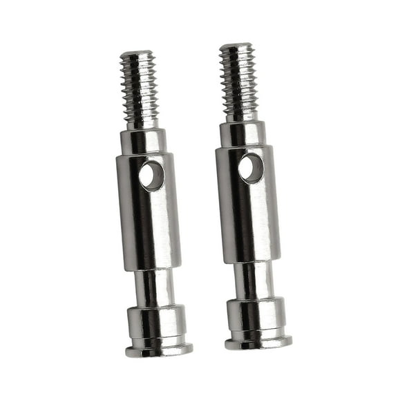 LeeQinersw 2 Pieces Drive Stub Axles Accessory Attachment Replacement W269 Sturdy for 1:10 Silver