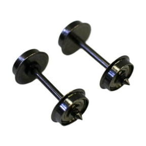 LeeQinersw 2 Pieces Metal DC Wheels Replacement HO Scale Wheel for 1:87 Model Train DIY Small