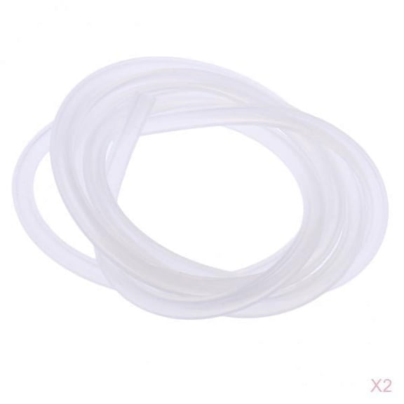 LeeQinersw 2 Pieces RC Nitro Silicone Fuel Line Oil Pipe for RC Nitro Car D5x2.5 (1cm)
