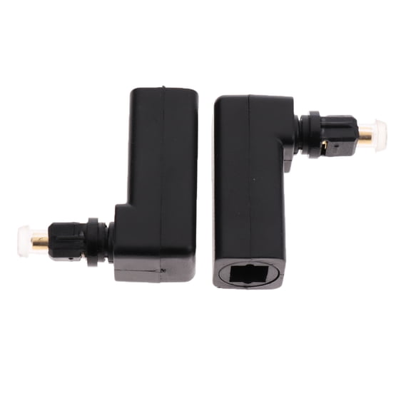 LeeQinersw 2 Pieces Right-angled Optical Adapter 3-way Fiber Optic Cable (SPDIF / ) Digital