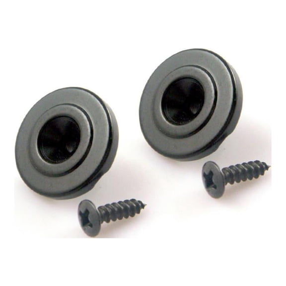 LeeQinersw 2 Pieces Round Style String Tree String Retainer for Electric Bass Black