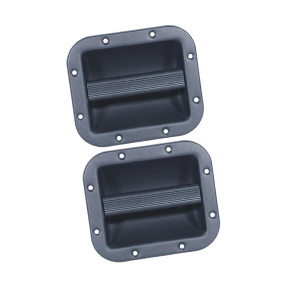 LeeQinersw 2 Pieces Speaker Cabinet Handles Chest Handle Cabinet Grasp Recessed Holders S