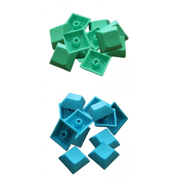 LeeQinersw 2 Set PBT DSA Profile Keycaps 7.42mm for MX Switches Mechanical Keyboard