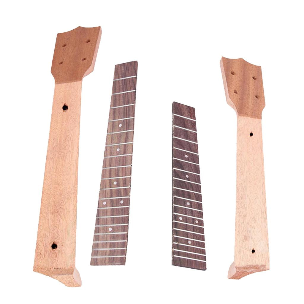 LeeQinersw 2 Set Ukulele Neck and Fingerboard for Concert Ukulele Parts 1 Set 23 inch 1 Set 26 inch