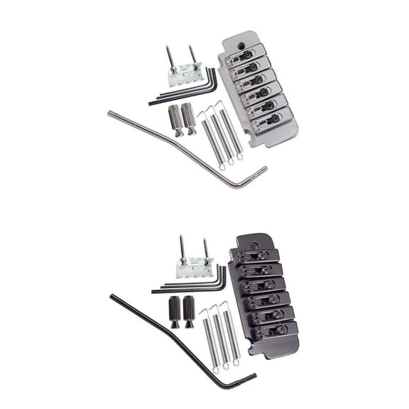 LeeQinersw 2 Sets 6 String Handed Guitar Tremolo Bridge Assembly for ST SQ Style Electric