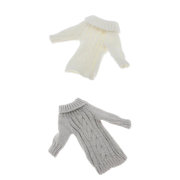 LeeQinersw 2-pack 1:6 Knit Long Sleeve Pullover Sweater Outfits for 12'' Action Figures