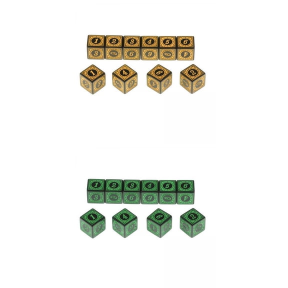 LeeQinersw 20 Multi-sided Acrylic Dice for Table Role-playing Games