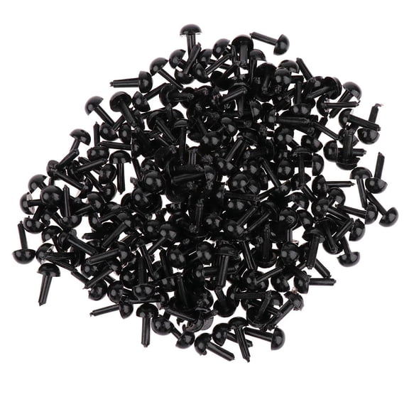 LeeQinersw 200pcs 5MM Plastic Safety Dolls Eyes For Teddy Bear Doll Animal Puppet Crafts.