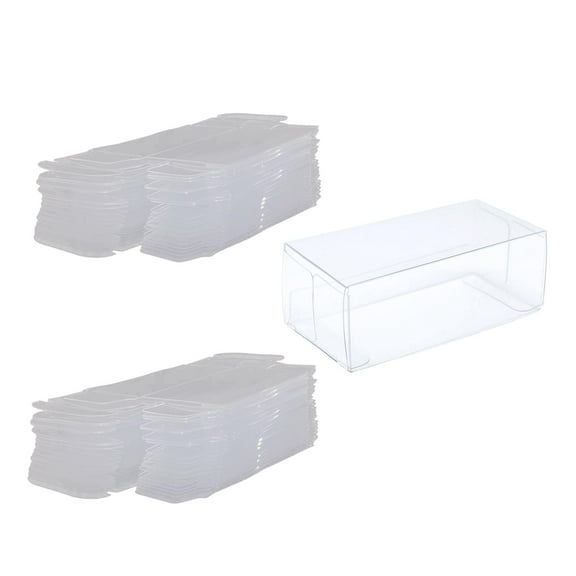 LeeQinersw 20x Model Car Display Cases PVC Transparent Box Display Case Transparent Toy Car L Double Cars Case