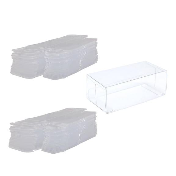 LeeQinersw 20x Model Car Display Cases PVC Transparent Box Display Case Transparent Toy Car M