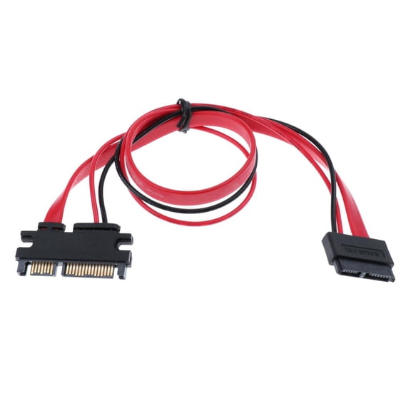 LeeQinersw 22 Pin ( 7+15 Pin )Male to 13Pin Female SATA Data Power Extension Cable Cord -