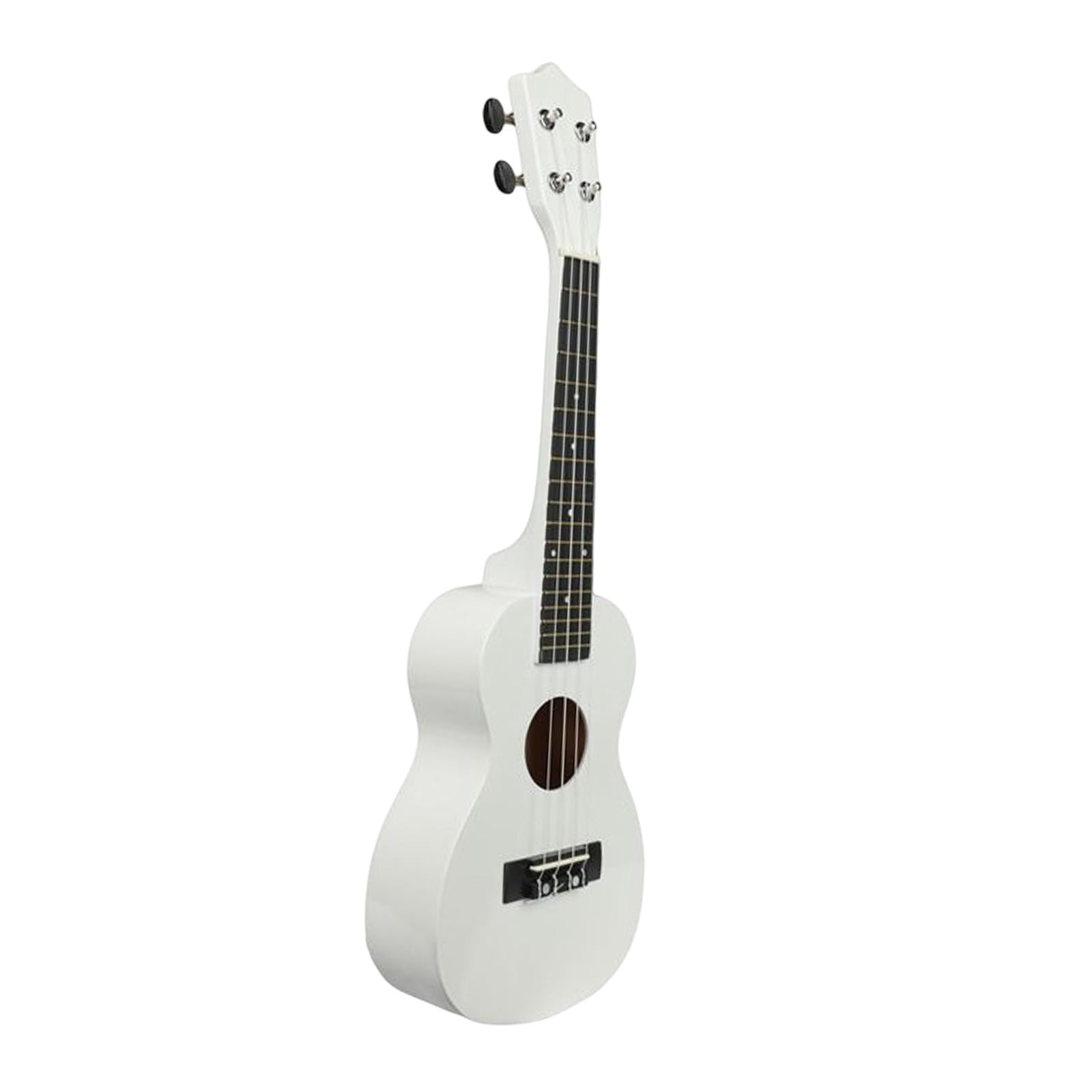 LeeQinersw 23 Inch Ukulele Guitar Toy 4 Strings Portable Musical Instrument for Adults Boys White