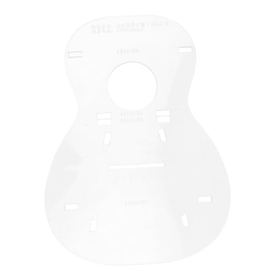 LeeQinersw 23inch Transparent Ukulele Uke Body Template for Mini Guitar Luthier Tool