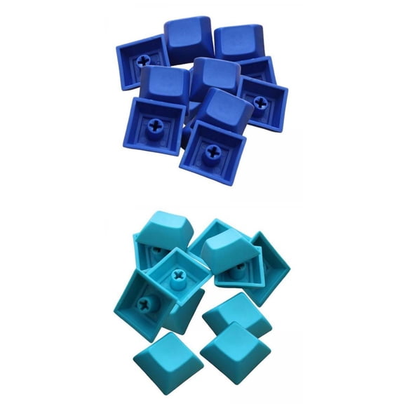 LeeQinersw 24 Pieces DSA Keycaps Blank Printed 7.42mm DIY For Gaming Mechanical Keyboard